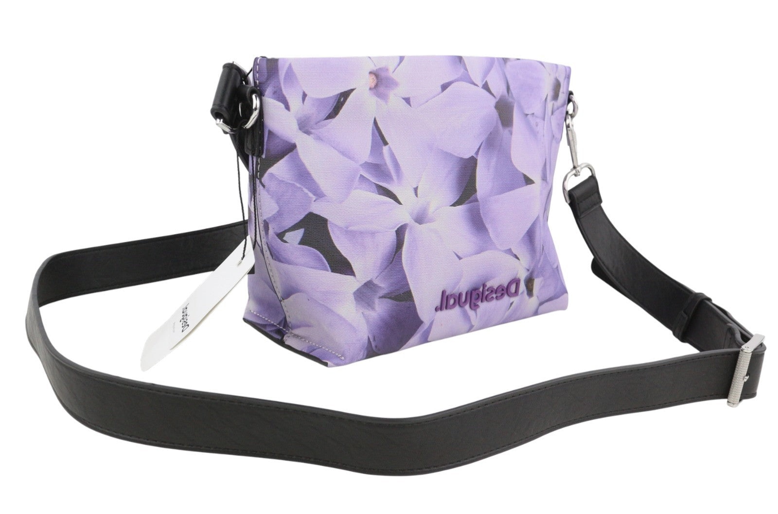 DESIGUAL Bols Imperial Patch Calpe Women Bag OS Purple Floral Print Crossbody