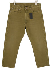 R13 Boyfriend Women Trousers 29 Olive Moleskin Cropped FW25