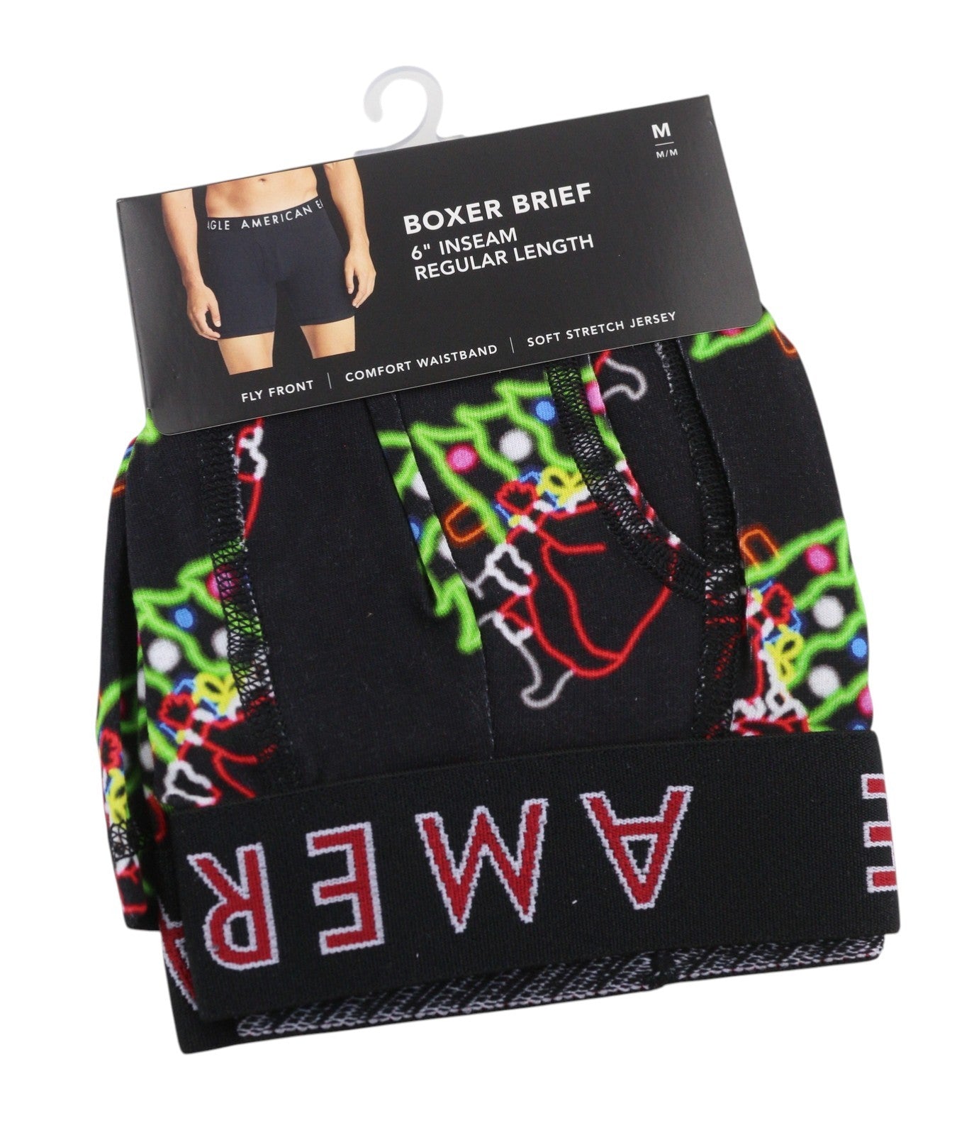 AMERICAN EAGLE OUTFITTERS Men Underwear M Patterned Boxer Brief Soft Jersey