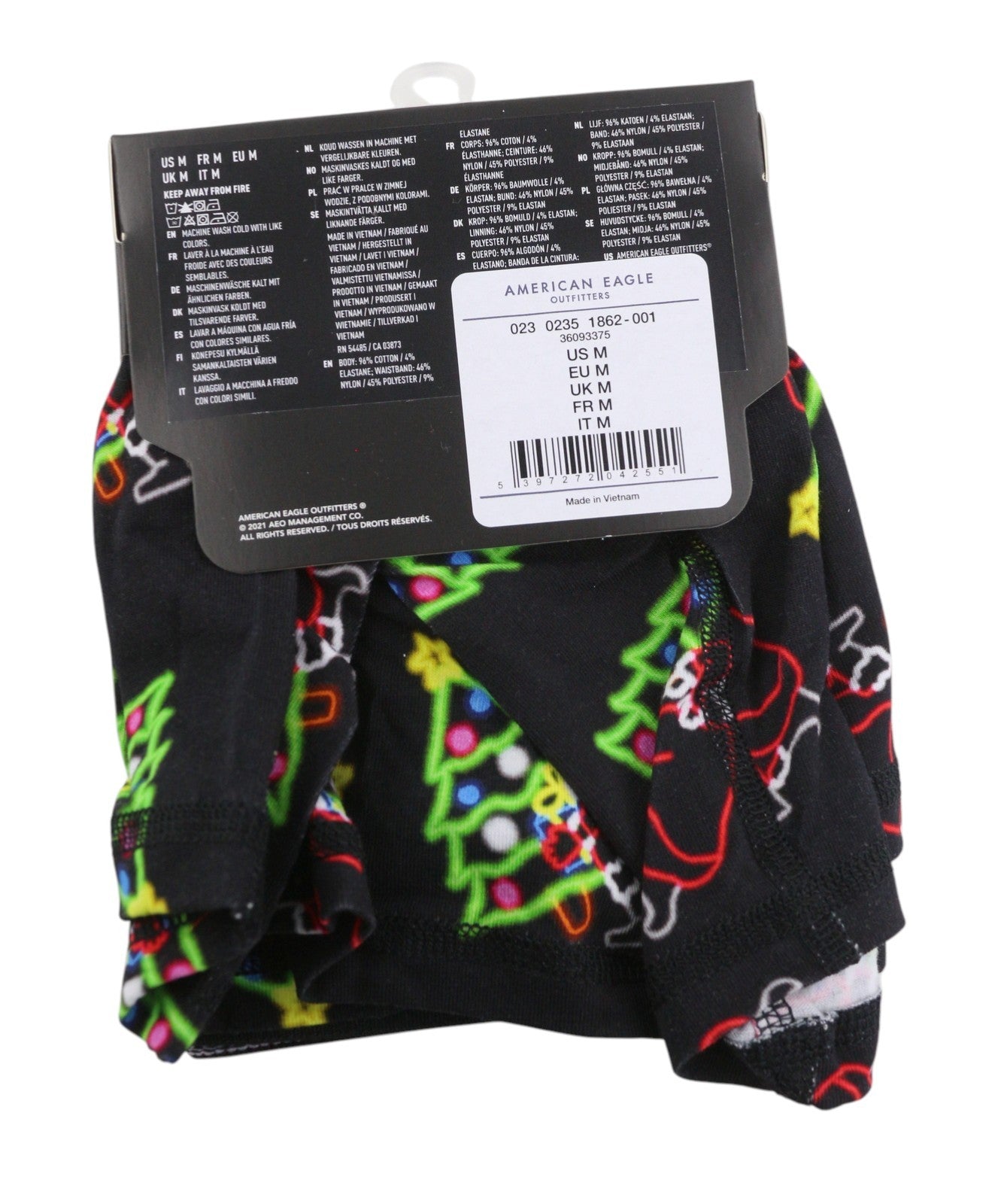 AMERICAN EAGLE OUTFITTERS Men Underwear M Patterned Boxer Brief Soft Jersey