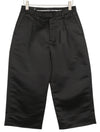 Trousers Relaxed Cropped Pleated