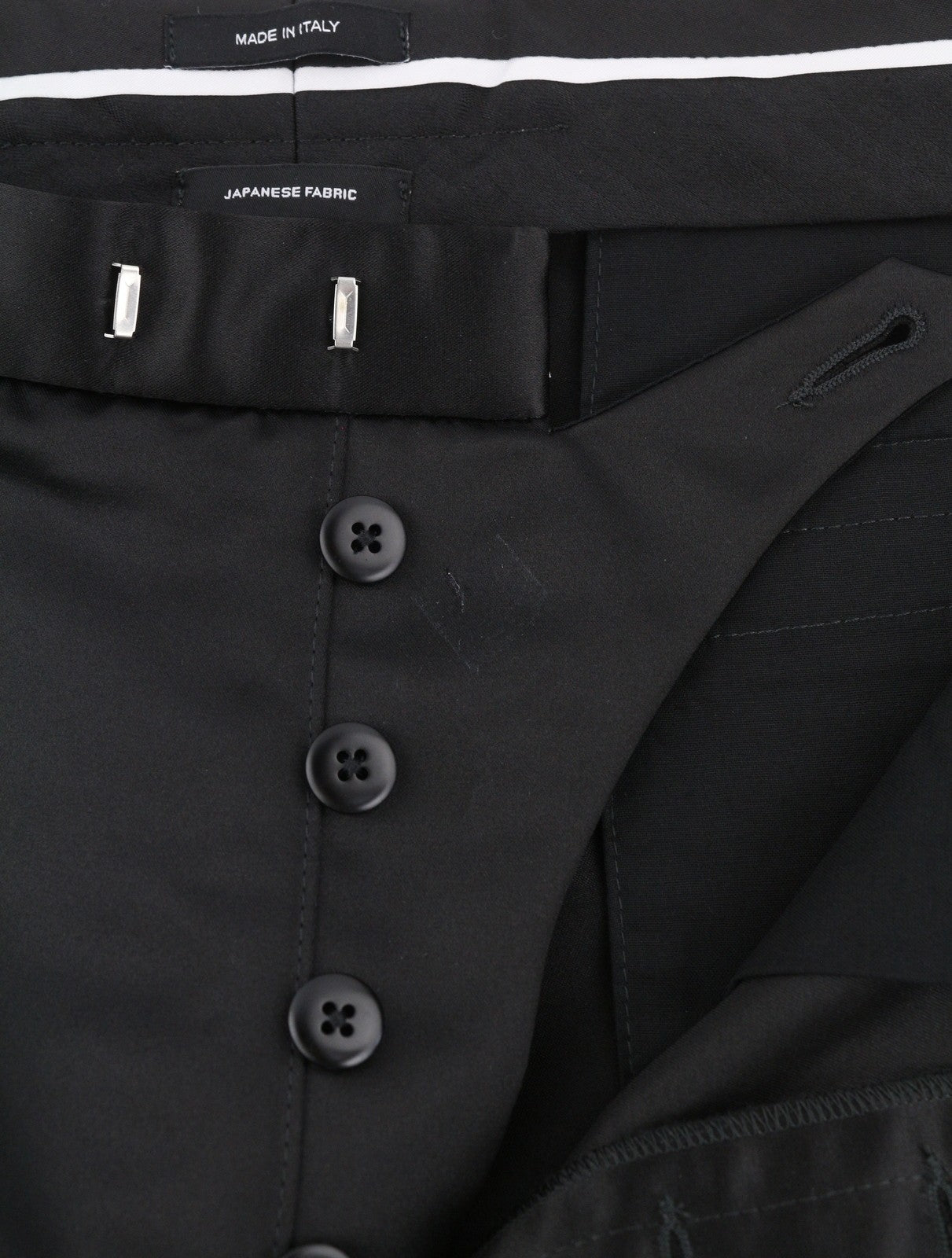 R13 Relaxed Cropped Pleated Women Trousers 29 Black Satin FW25