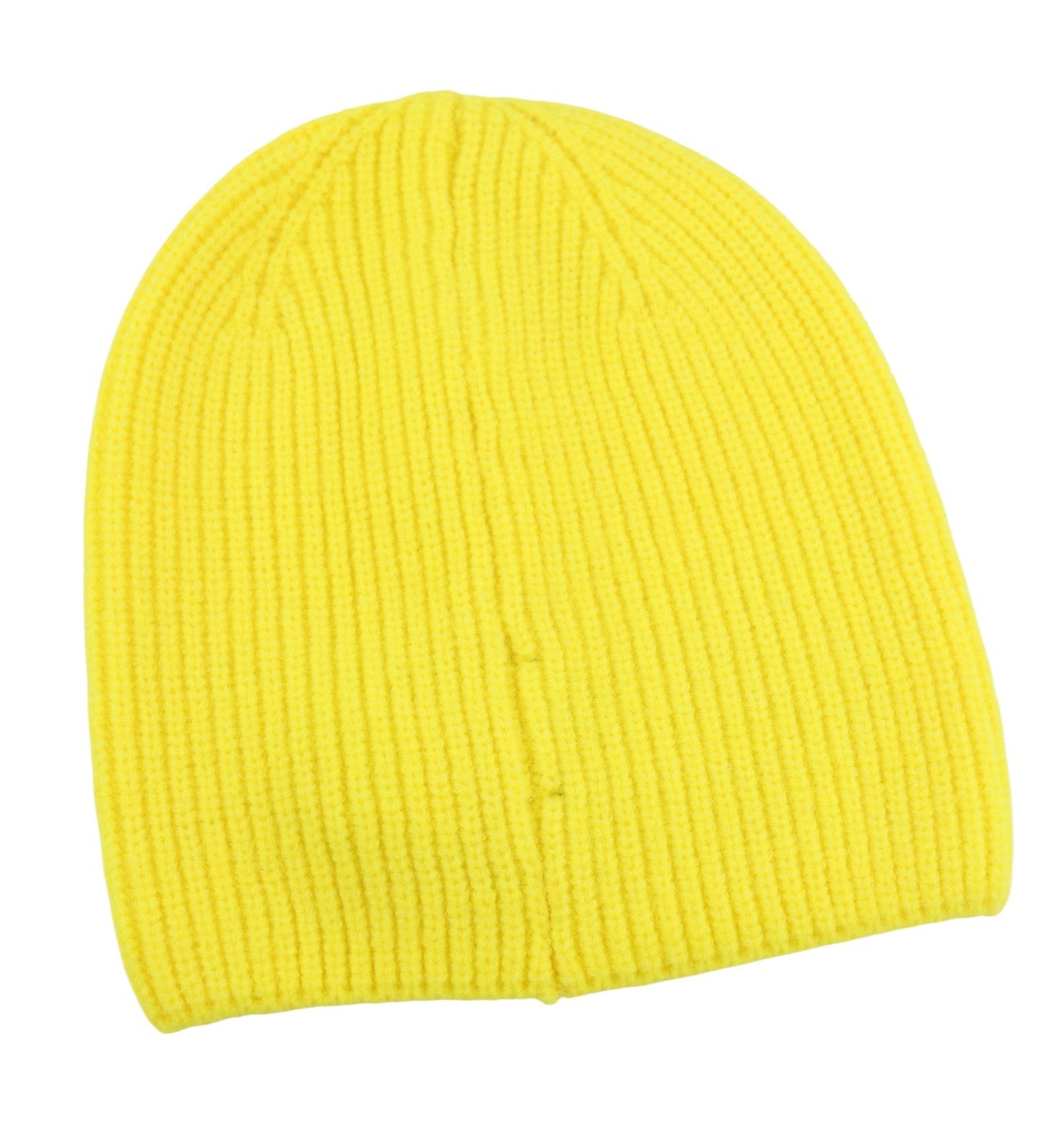 DESIGUAL Pack Gift Box Plain Women Gloves & Hat Set OS Yellow Tight-Knit 2in1