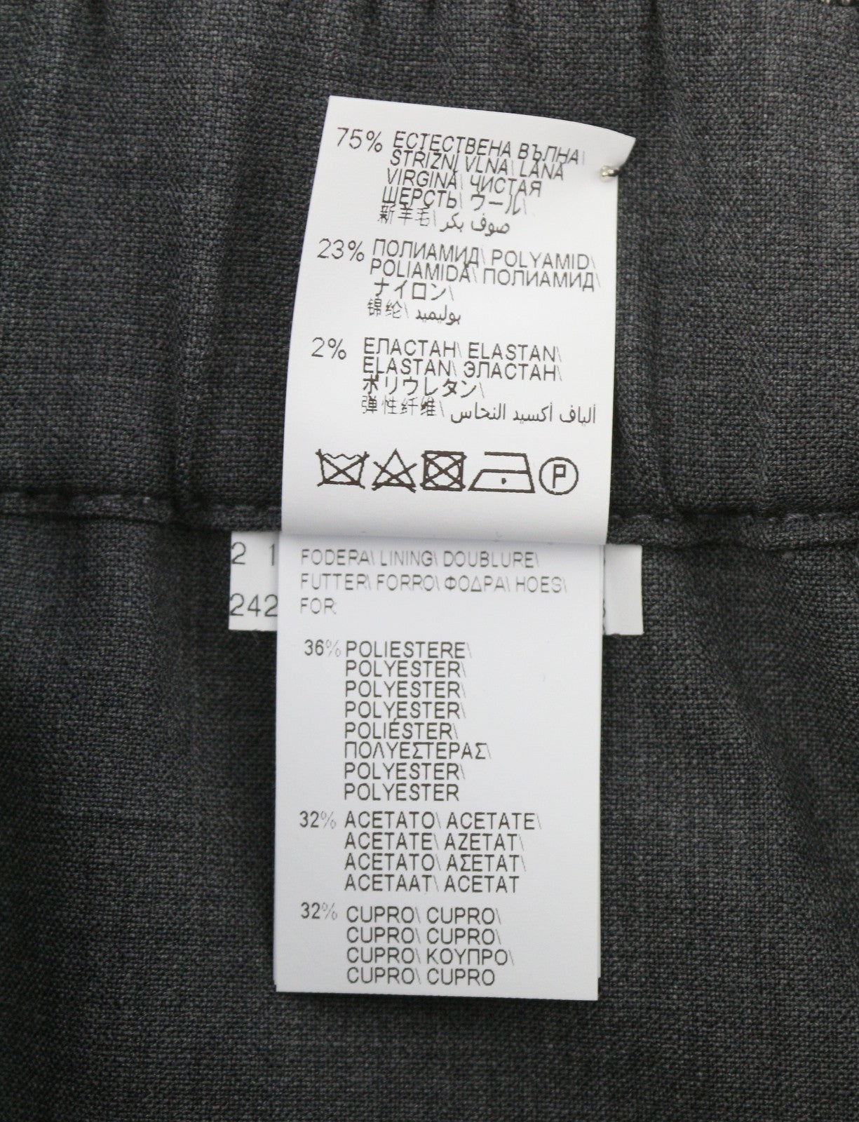 BRUNELLO CUCINELLI Women Trousers EU38 Grey Wool Blend