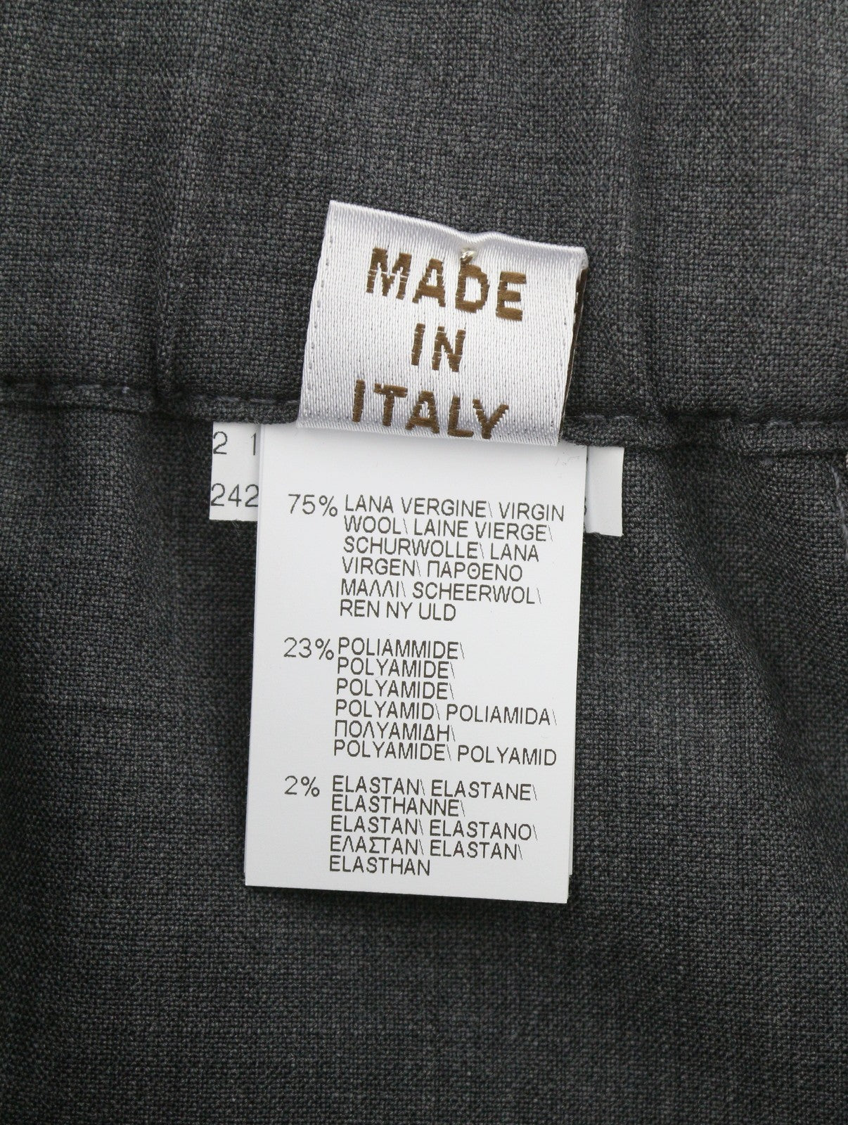 BRUNELLO CUCINELLI Women Trousers EU38 Grey Wool Blend