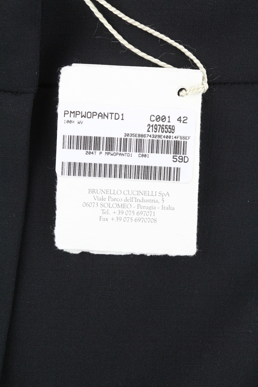 BRUNELLO CUCINELLI Women Trousers EU38 Black Pleated Flared