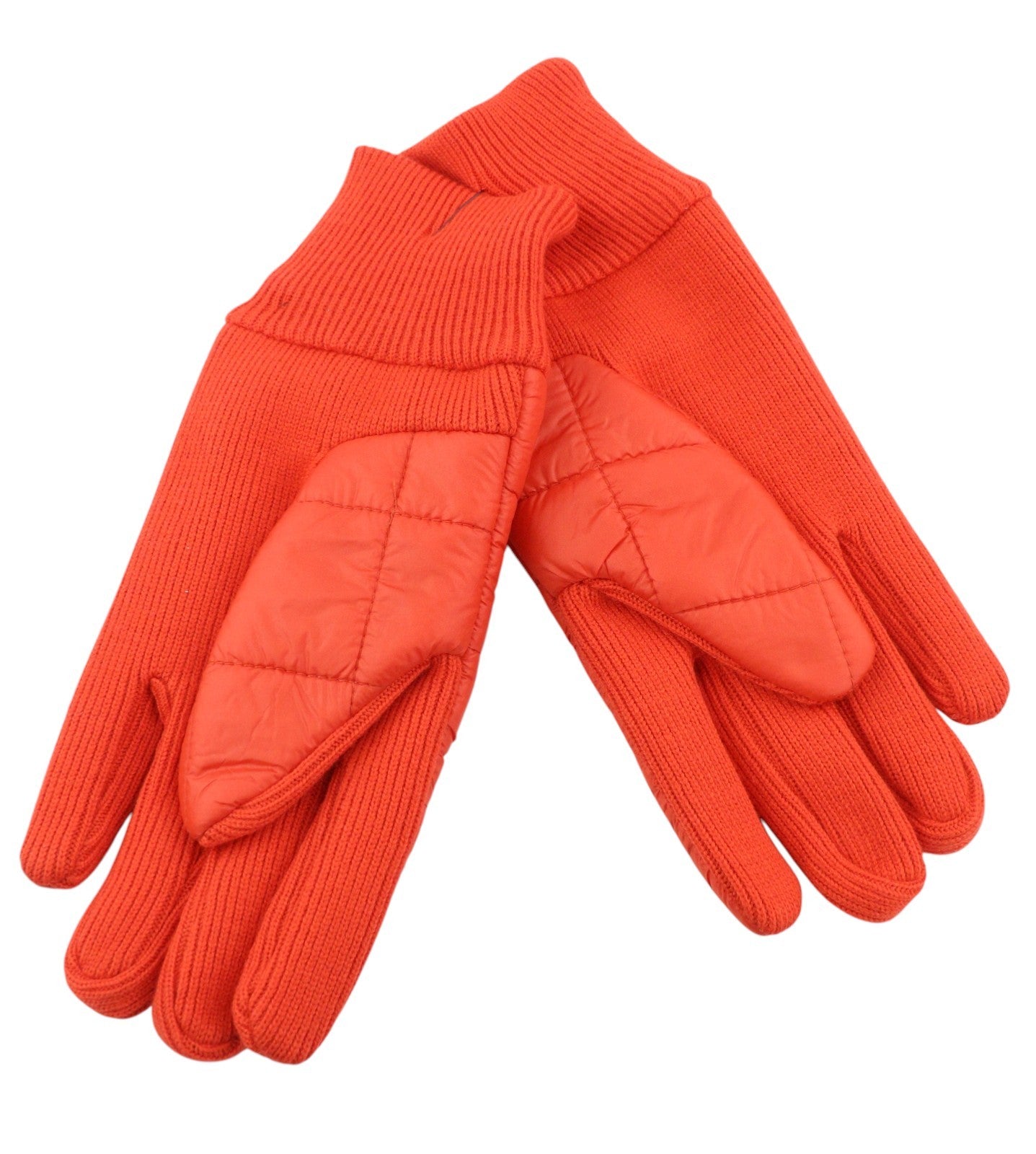 DESIGUAL Pack Gift Box Padded Women Gloves & Hat Set OS Orange Quilted 2in1
