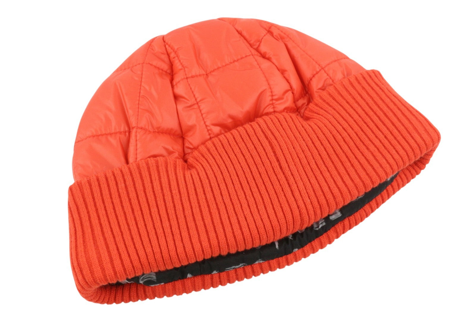 DESIGUAL Pack Gift Box Padded Women Gloves & Hat Set OS Orange Quilted 2in1