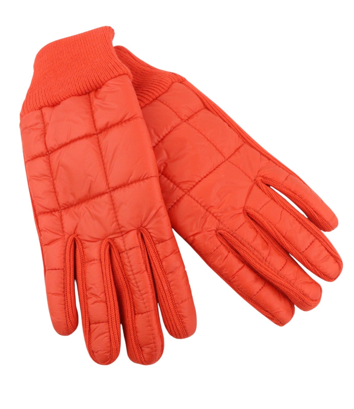 DESIGUAL Pack Gift Box Padded Women Gloves & Hat Set OS Orange Quilted 2in1