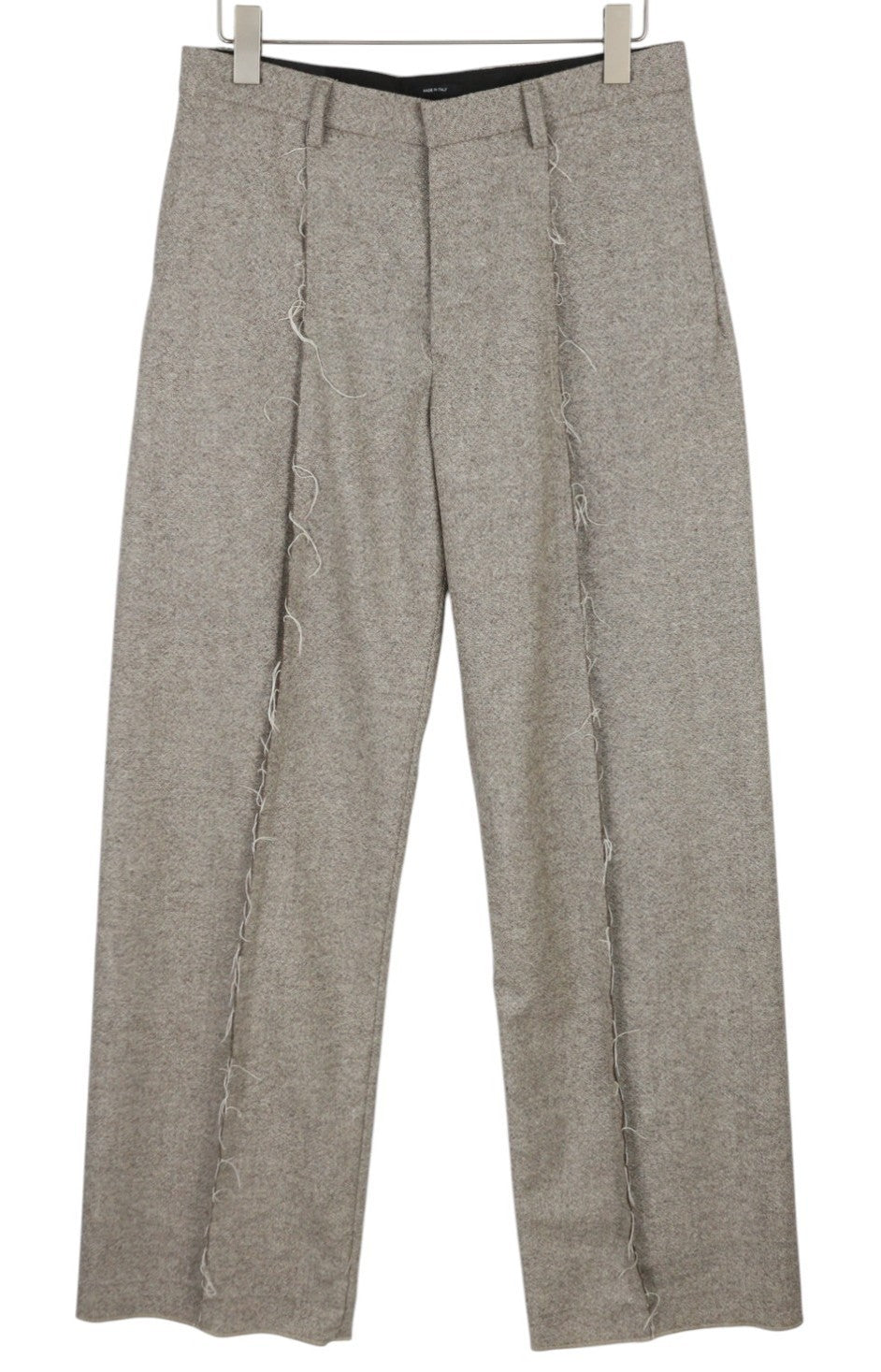 R13 Exposed Seam Women Trousers 27 Beige Wool Flared RRP799