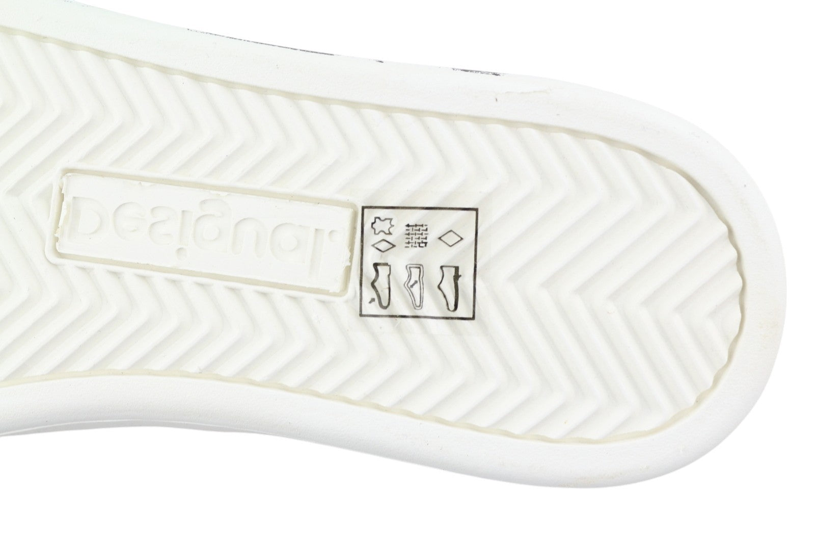 DESIGUAL x Disney Fancy Mickey Women Sneakers EU37 White Leather Laced Low Top