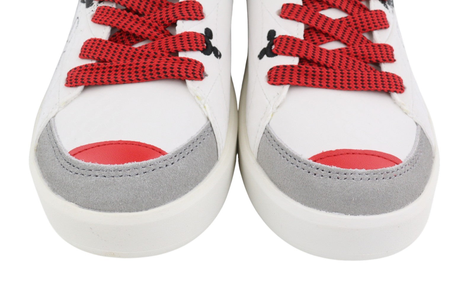 DESIGUAL x Disney Fancy Mickey Women Sneakers EU37 White Leather Laced Low Top