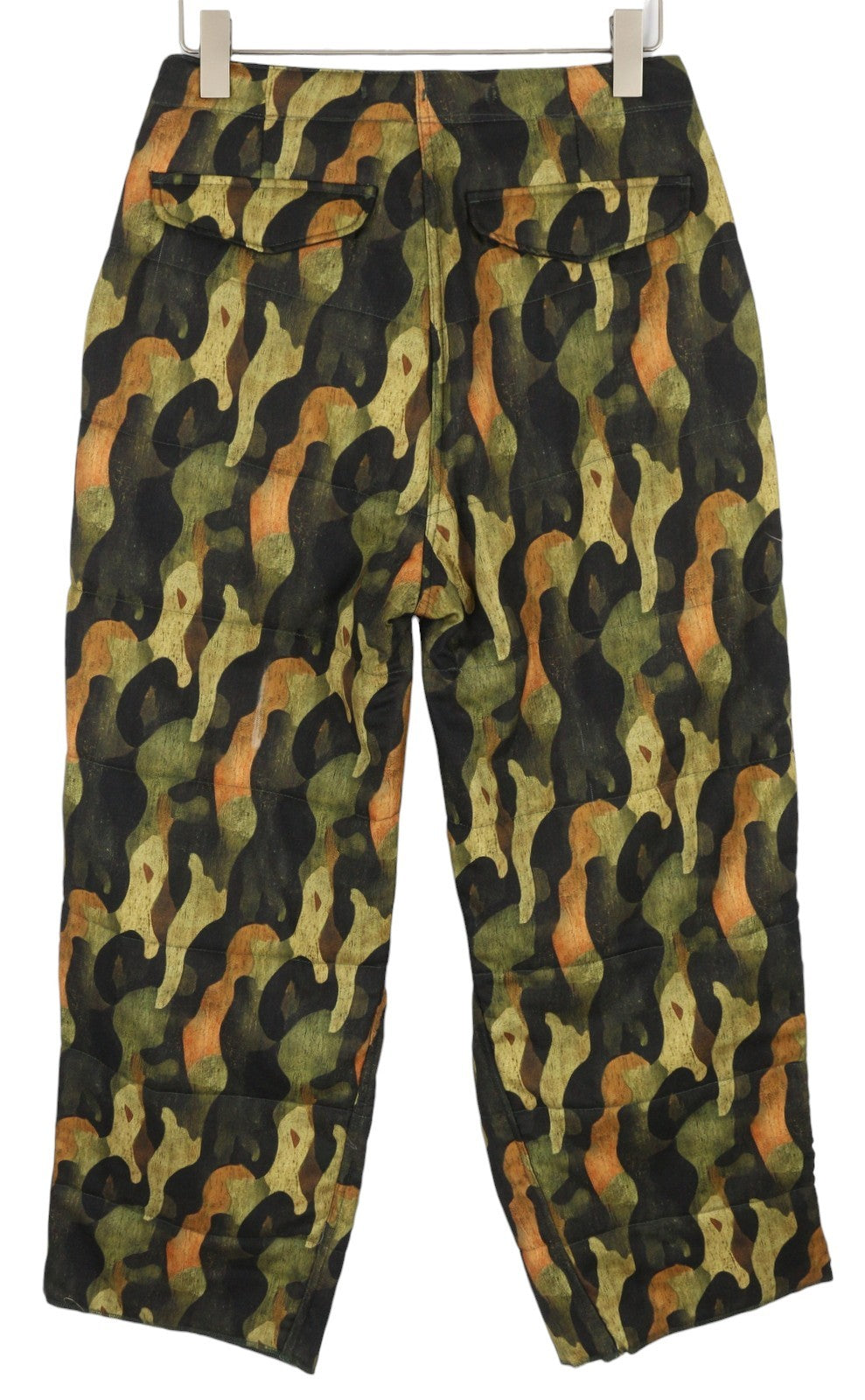 R13 Padded Military Women Trousers 28 Wool Silk FW25