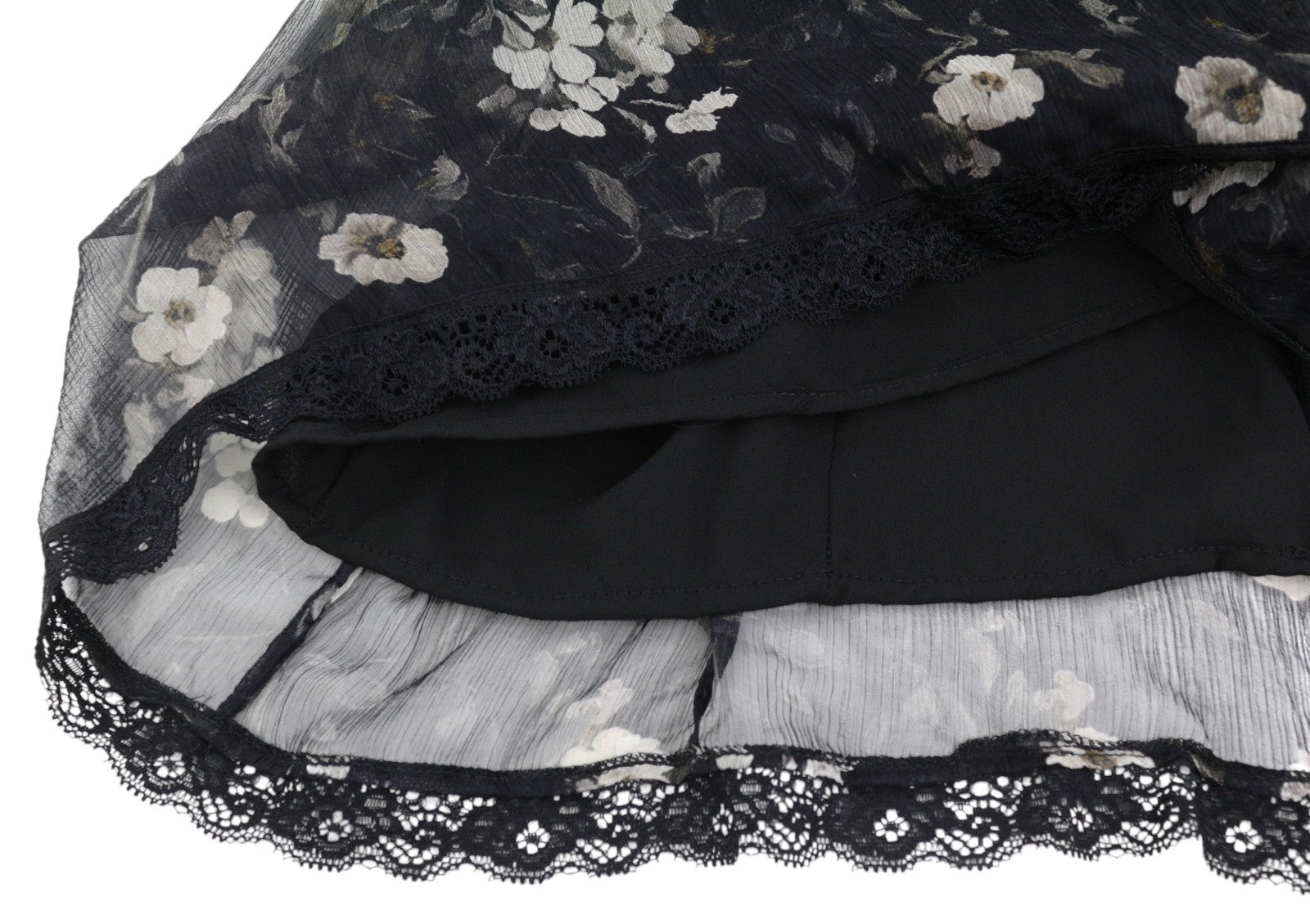 R13 Sleeveless V-Neck Midi Women Dress M Black Silk PF25 RRP1075