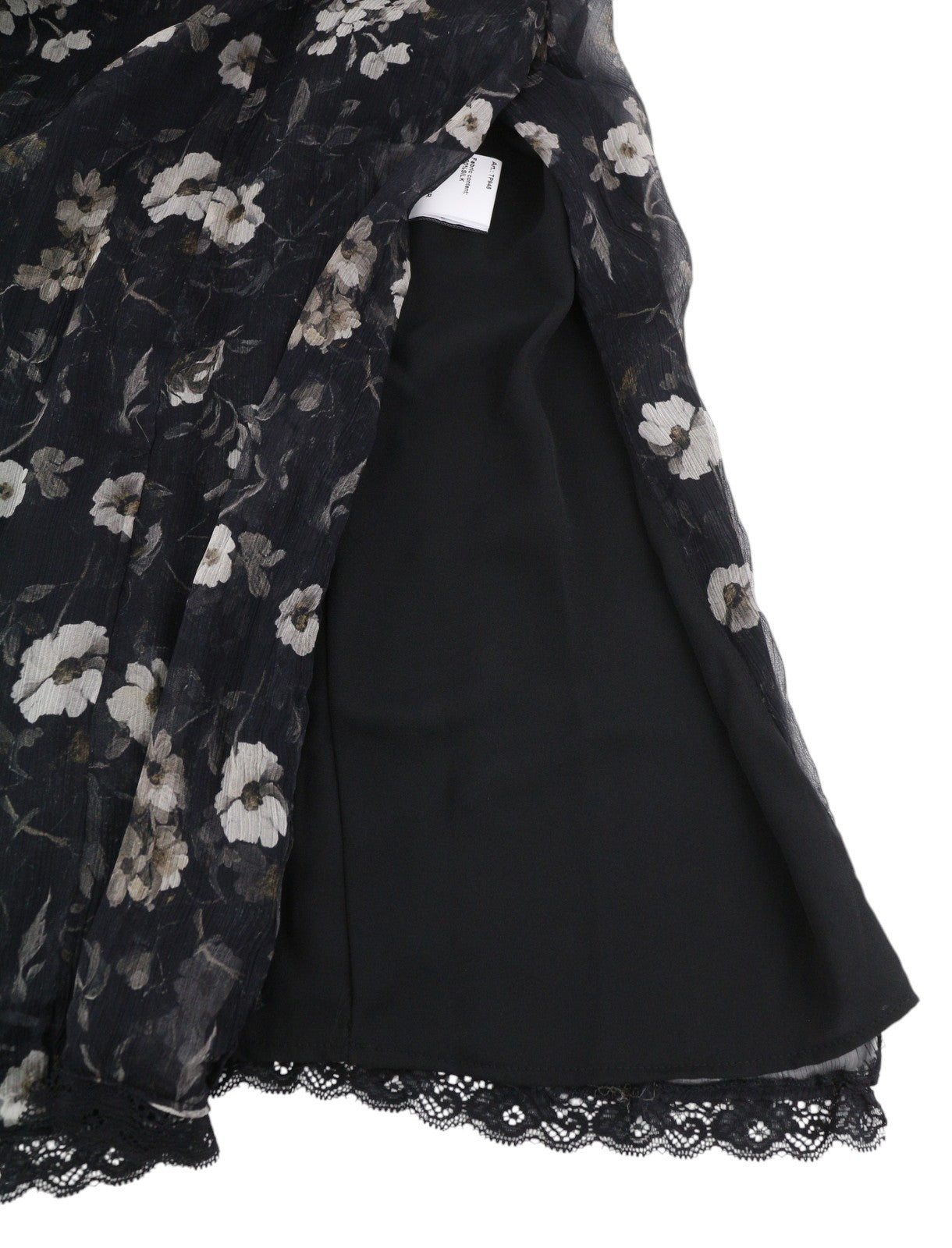 R13 Sleeveless V-Neck Midi Women Dress M Black Silk PF25 RRP1075