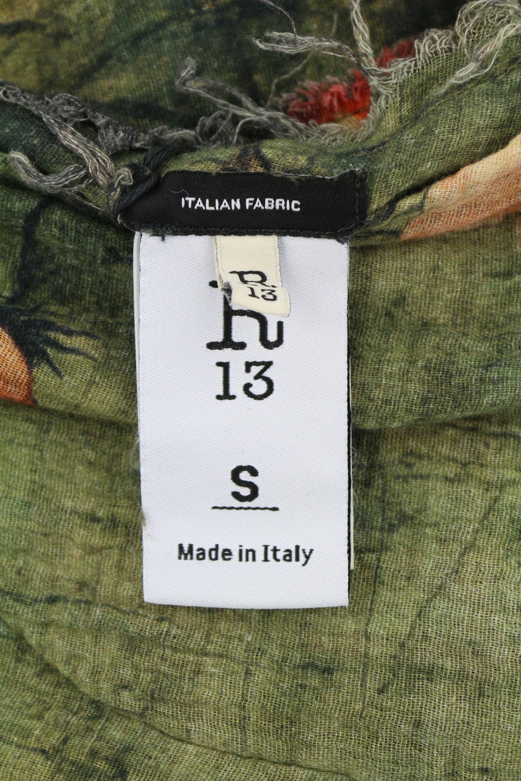 R13 Reversible Tank Women Dress S Patterned Midi PF25 RRP999