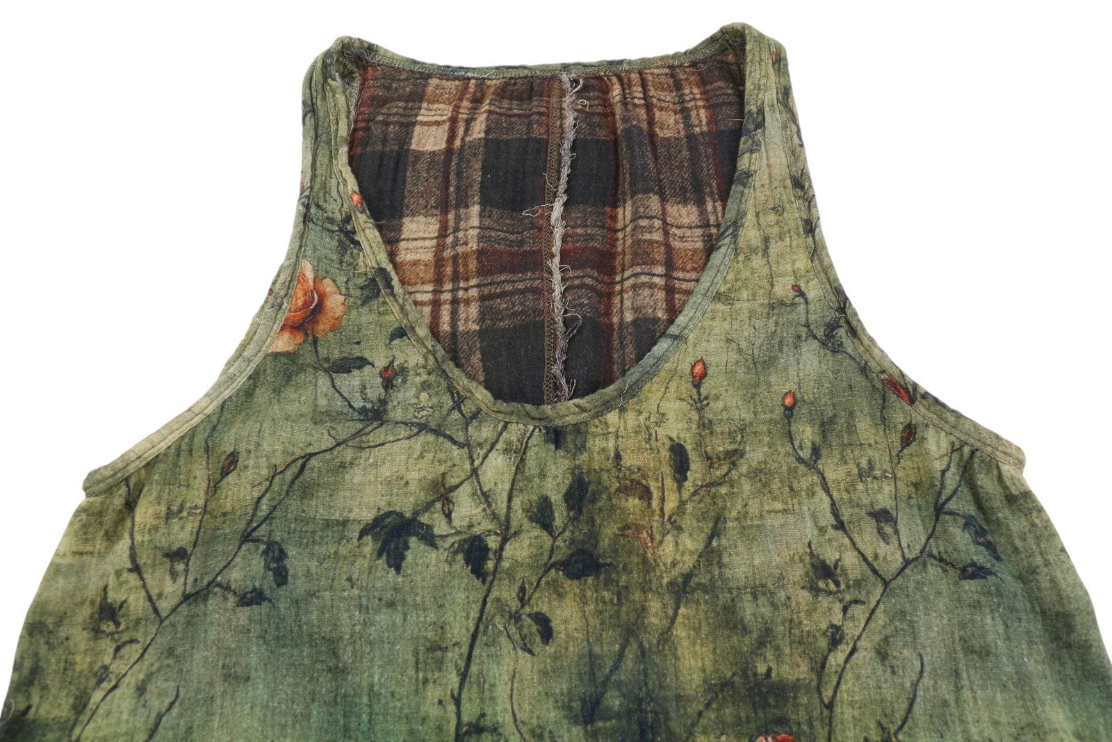 R13 Reversible Tank Women Dress S Patterned Midi PF25 RRP999