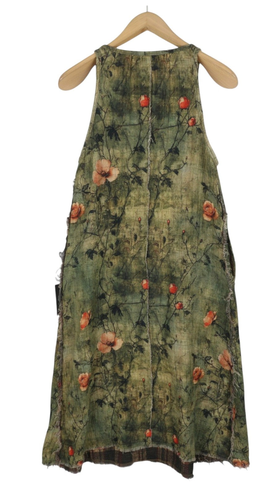 R13 Reversible Tank Women Dress M Patterned Midi PF25 RRP999