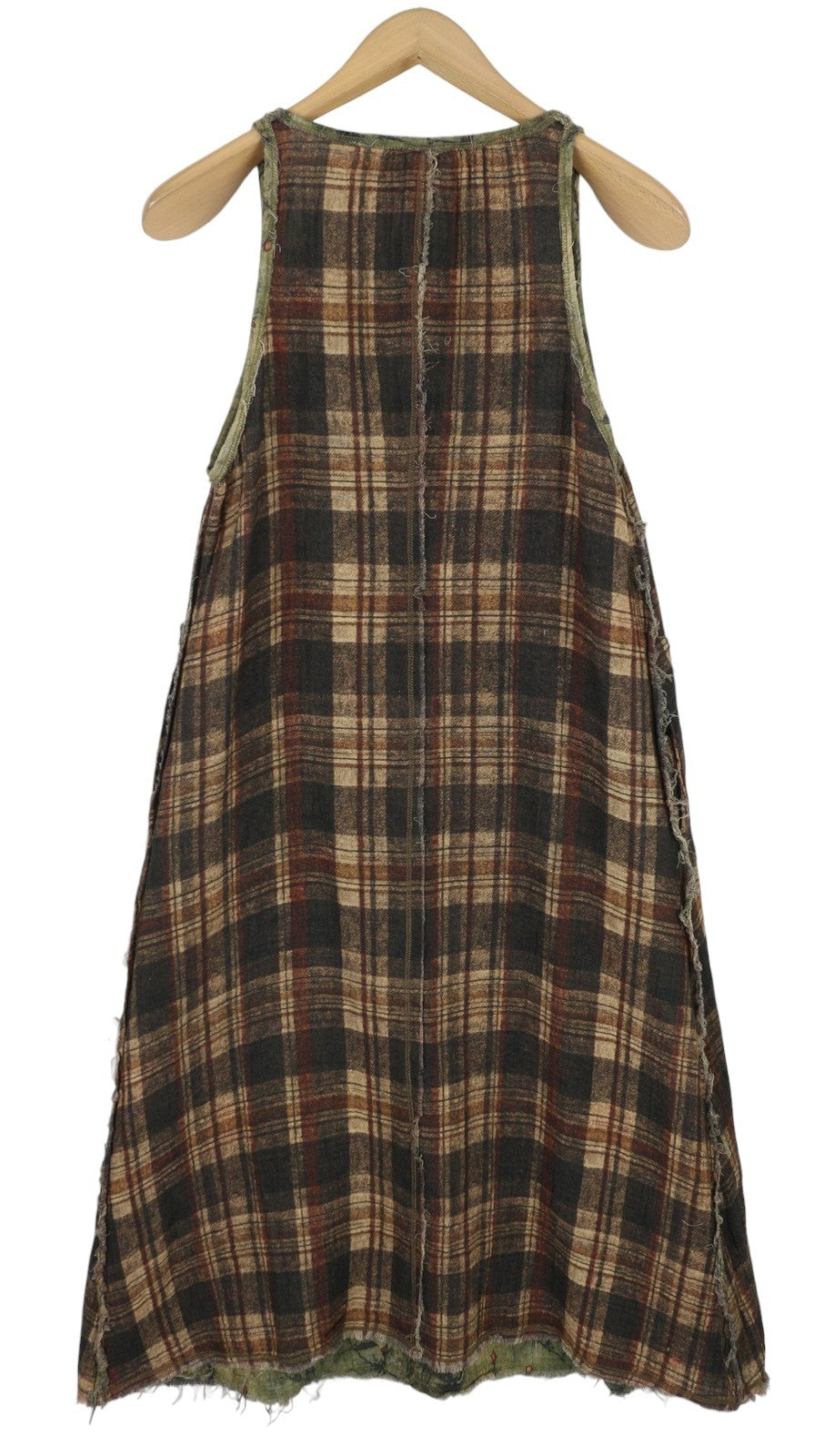 R13 Reversible Tank Women Dress M Patterned Midi PF25 RRP999