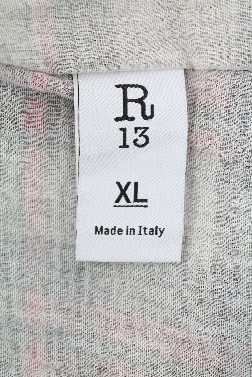 R13 Shredded Seam Drop Neck Women Shirt XL Plaid FW25 RRP945