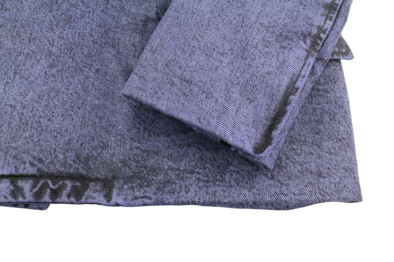 LE PERE Denim Men Blazer S Purple Waxed Single Breasted