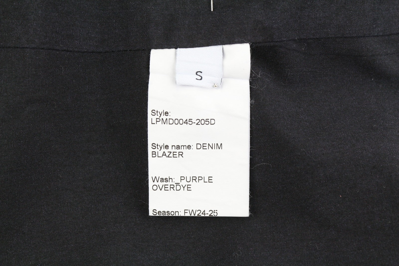 LE PERE Denim Men Blazer S Purple Waxed Single Breasted