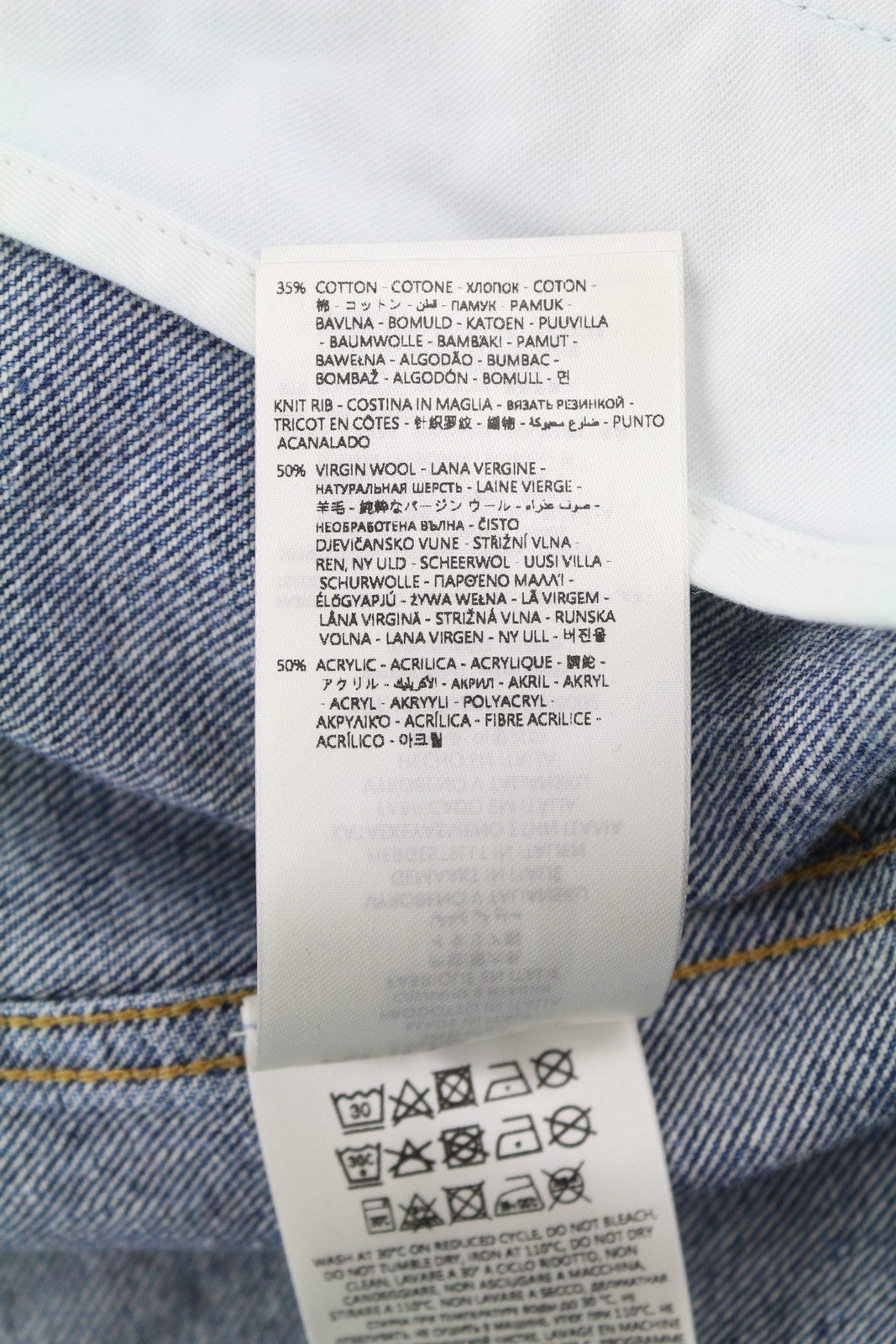 KHRISJOY Aurora Denim Bomber Women Jacket XS/S Blue RRP1255