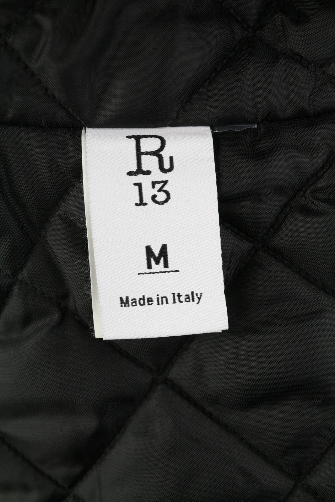 R13 Cord Trimmed Chore Women Jacket M Black Insulated RRP1950