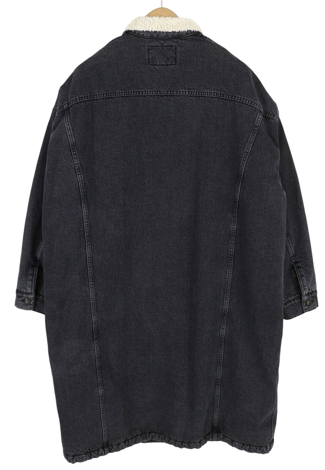 R13 Lyle Trucker Coat Women Jacket M Black Denim RRP999