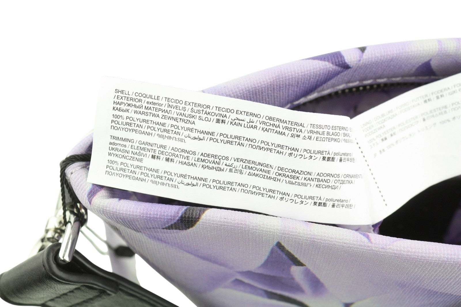 DESIGUAL Bols Imperial Patch Calpe Women Bag OS Purple Floral Zipped Crossbody