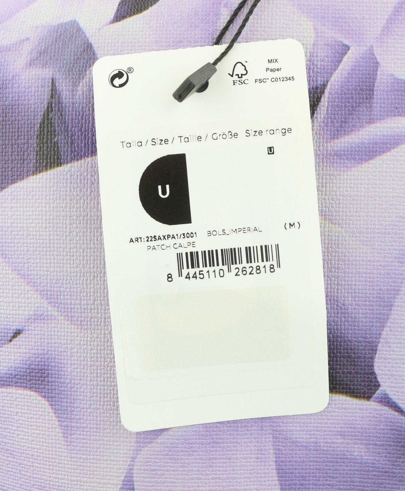 DESIGUAL Bols Imperial Patch Calpe Women Bag OS Purple Floral Zipped Crossbody