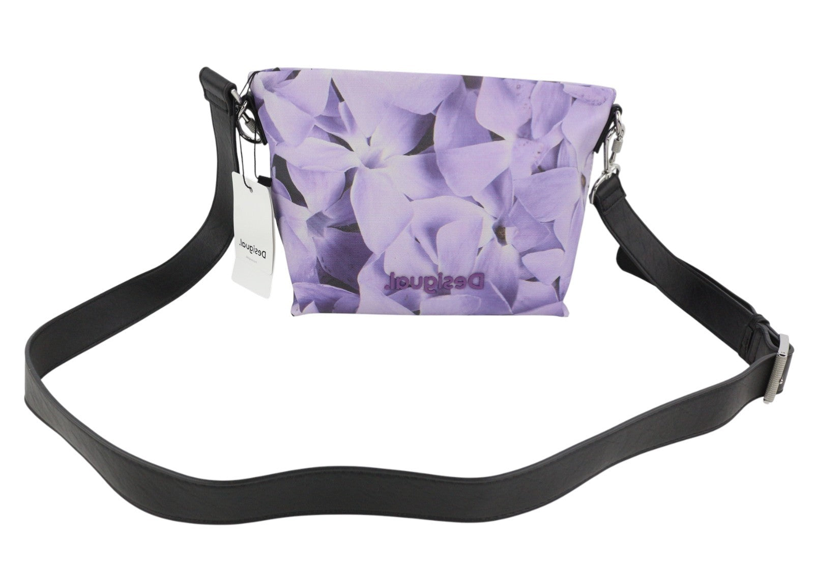 DESIGUAL Bols Imperial Patch Calpe Women Bag OS Purple Floral Zipped Crossbody