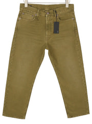 R13 Boyfriend Women Trousers 27 Olive Moleskin Zip FW25