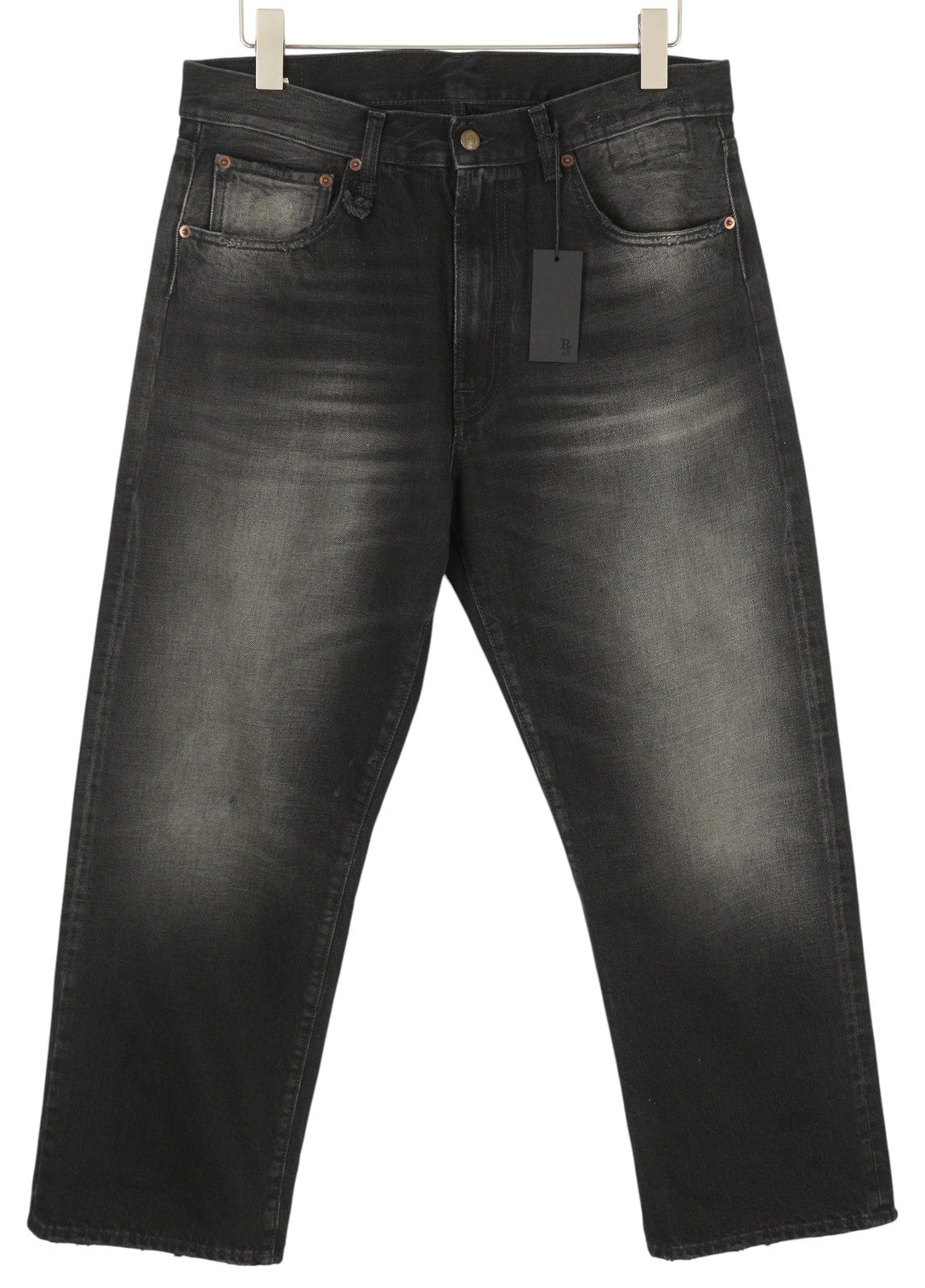 R13 Cuffed X-BF Women Jeans 30 Phantom Selvedge FW25