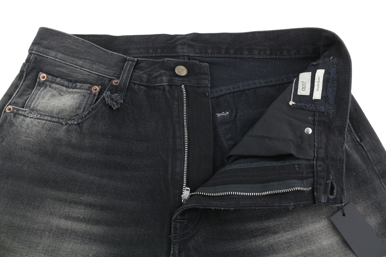 R13 Cuffed X-BF Women Jeans 30 Phantom Selvedge FW25