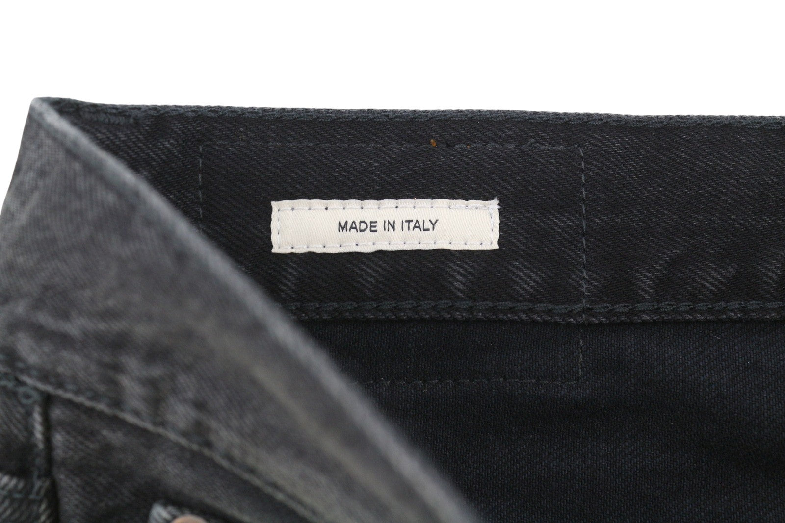 R13 Cuffed Boyfriend Men Jeans 30 Phantom Selvedge FW25