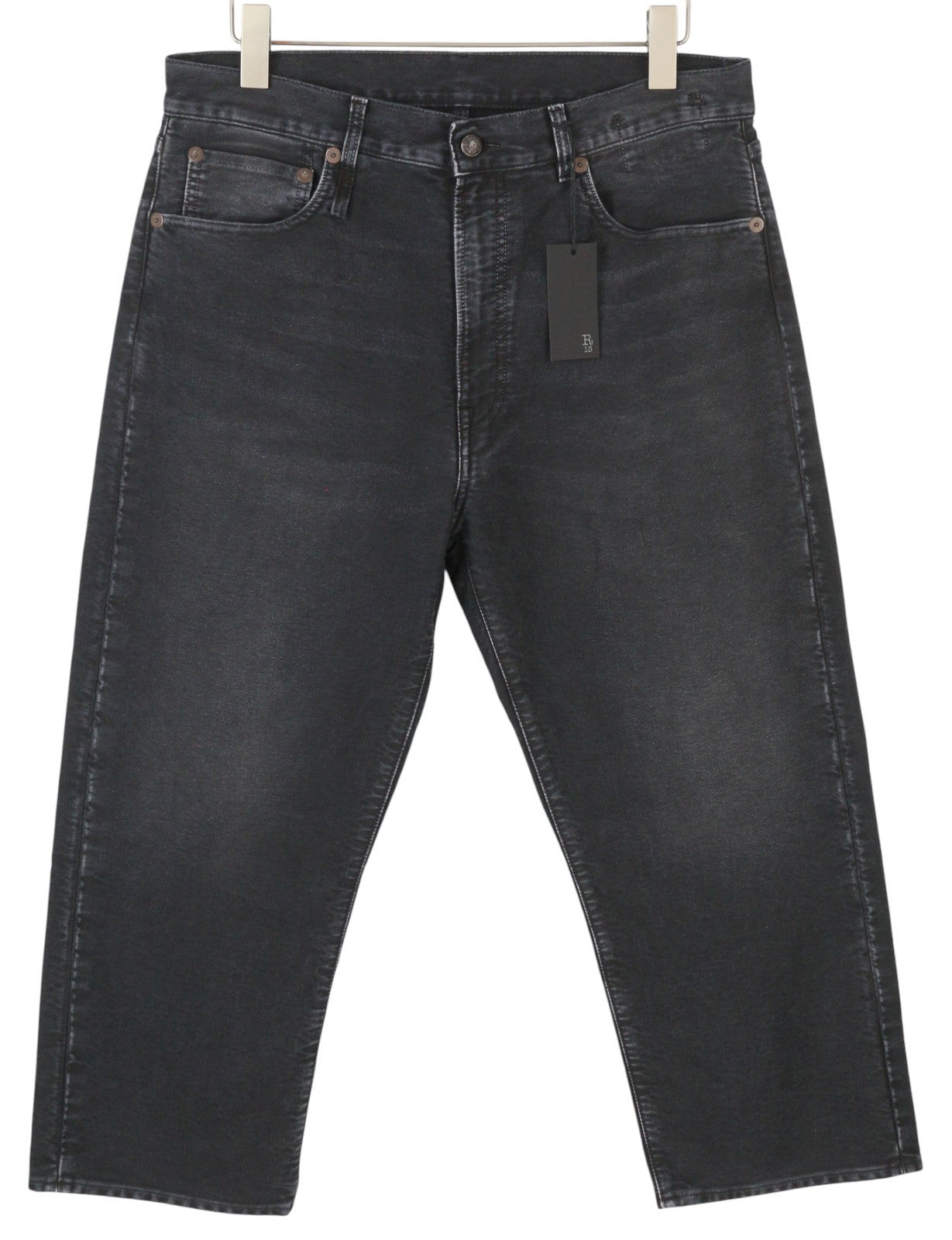 R13 X-BF Women Jeans 30 Black Moleskin FW25