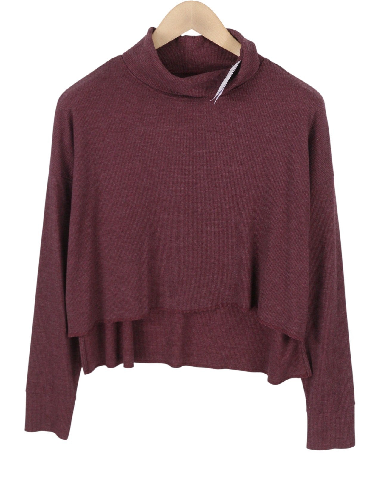 AMERICAN EAGLE OUTFITTERS Women Sweatshirt S Burgundy melange Cropped Oversized