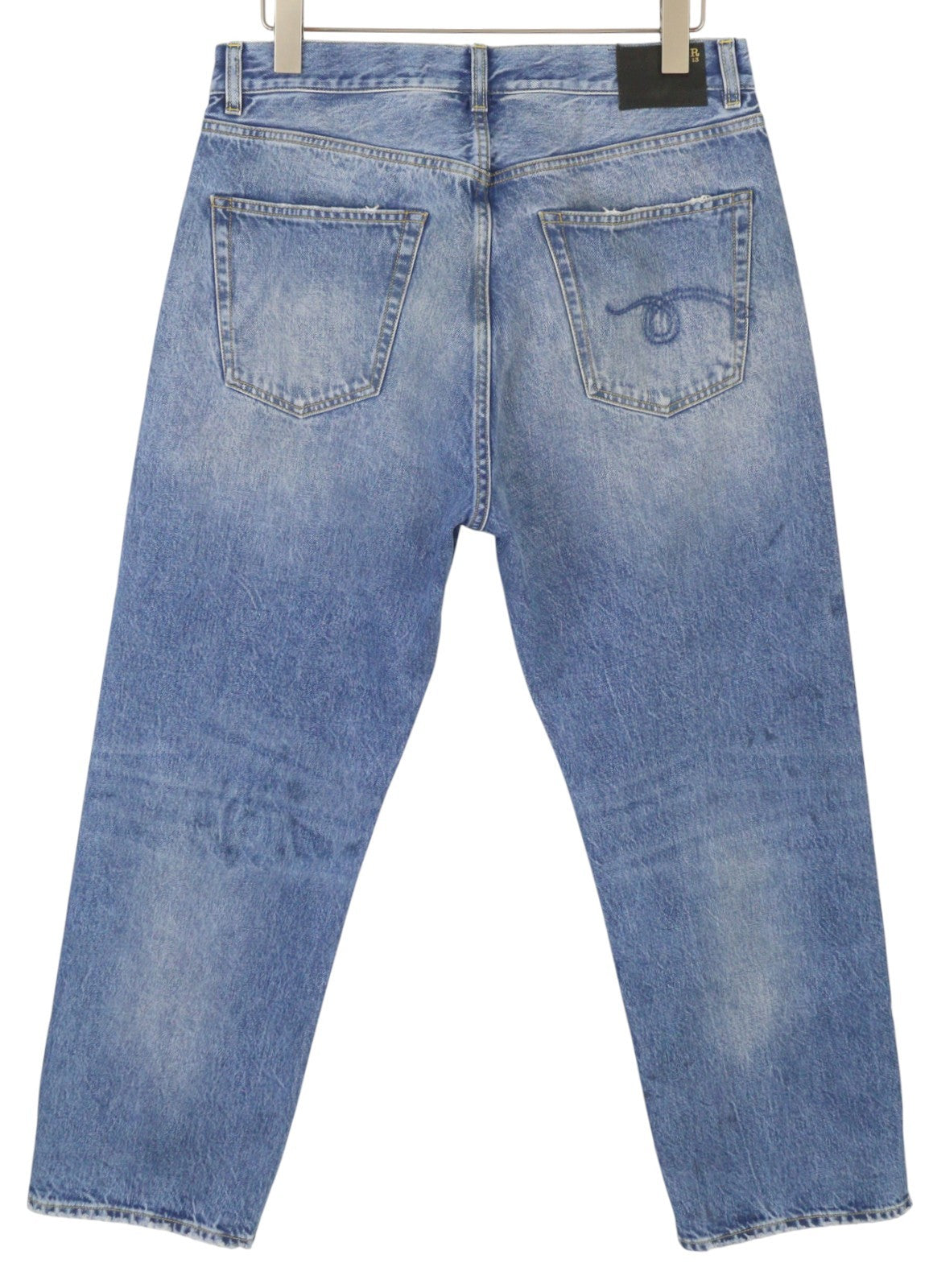 R13 Cuffed X-BF Women Jeans 29 Jasper Whiskers PF25