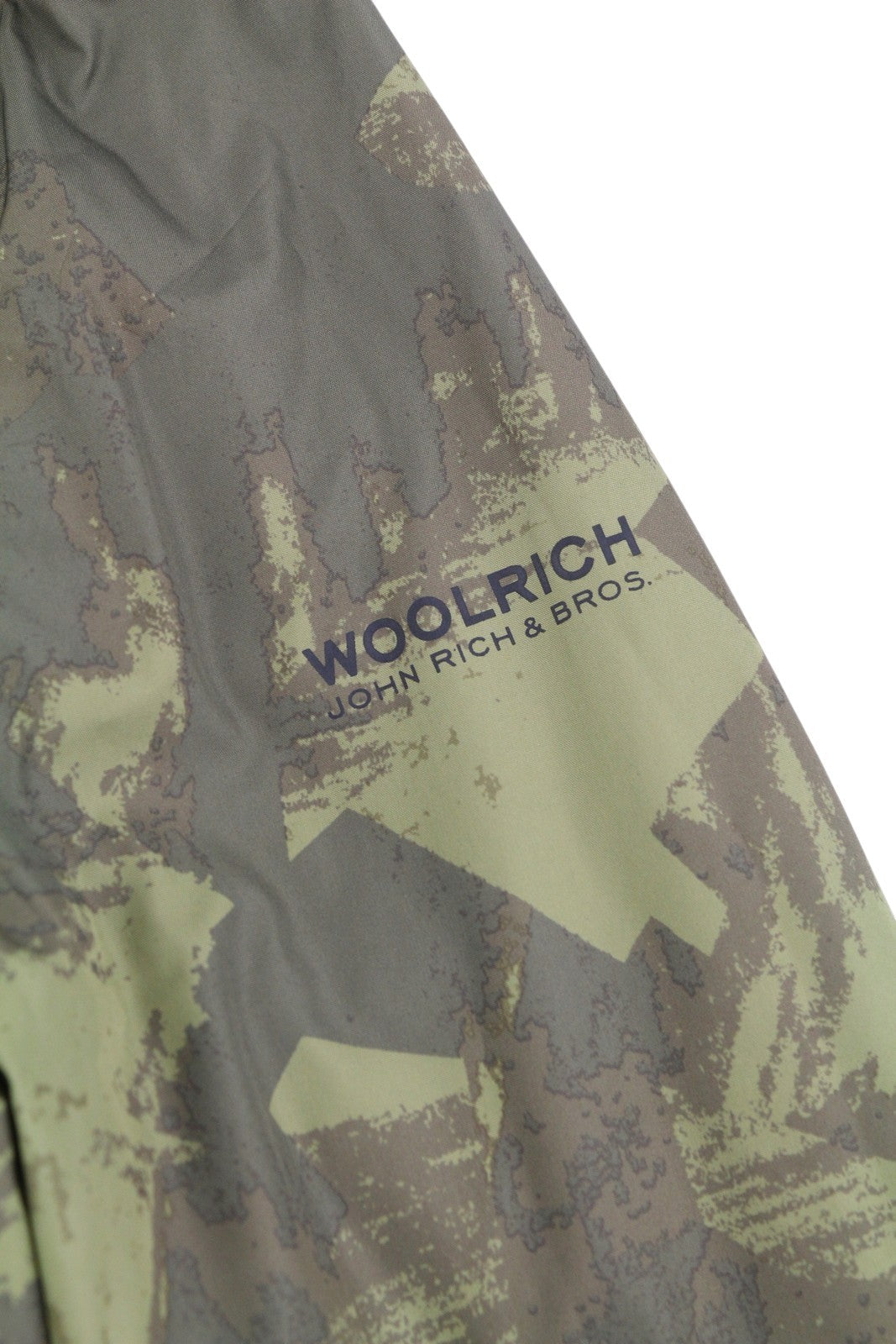 WOOLRICH Reversible Travel Men Jacket S Green Camo Lightweight Zip RRP380