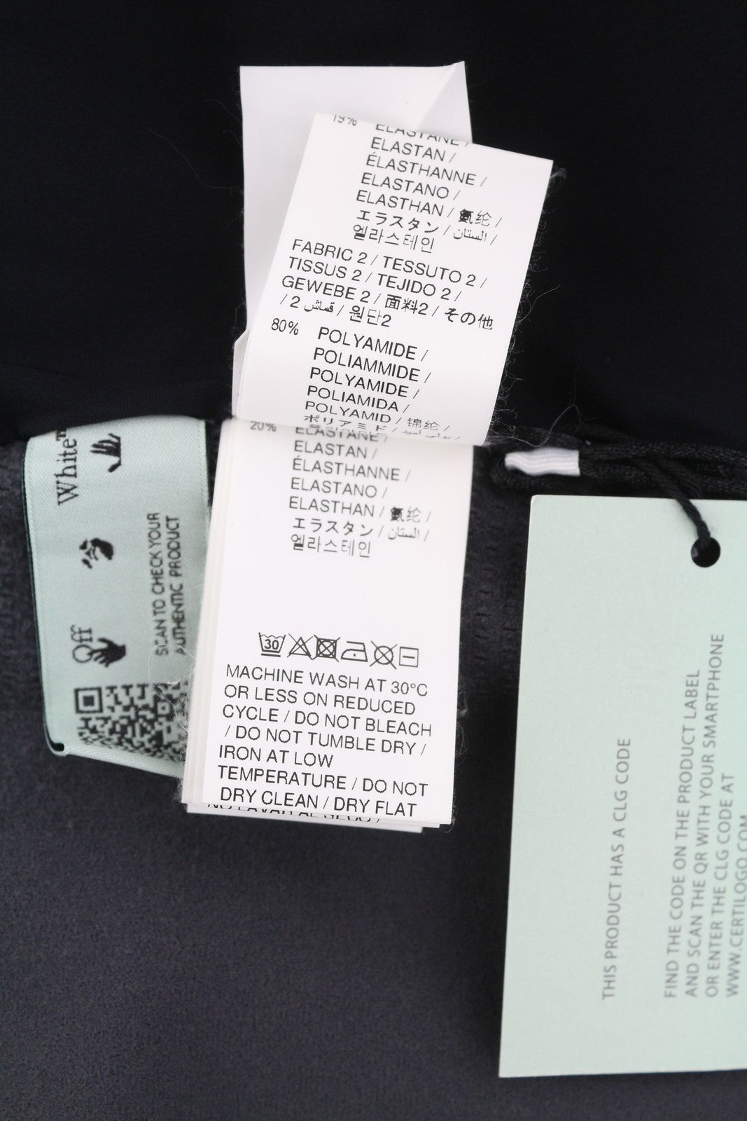 OFF-WHITE Active Windblock Seamless Men Jacket S Dark Grey Light RRP1250