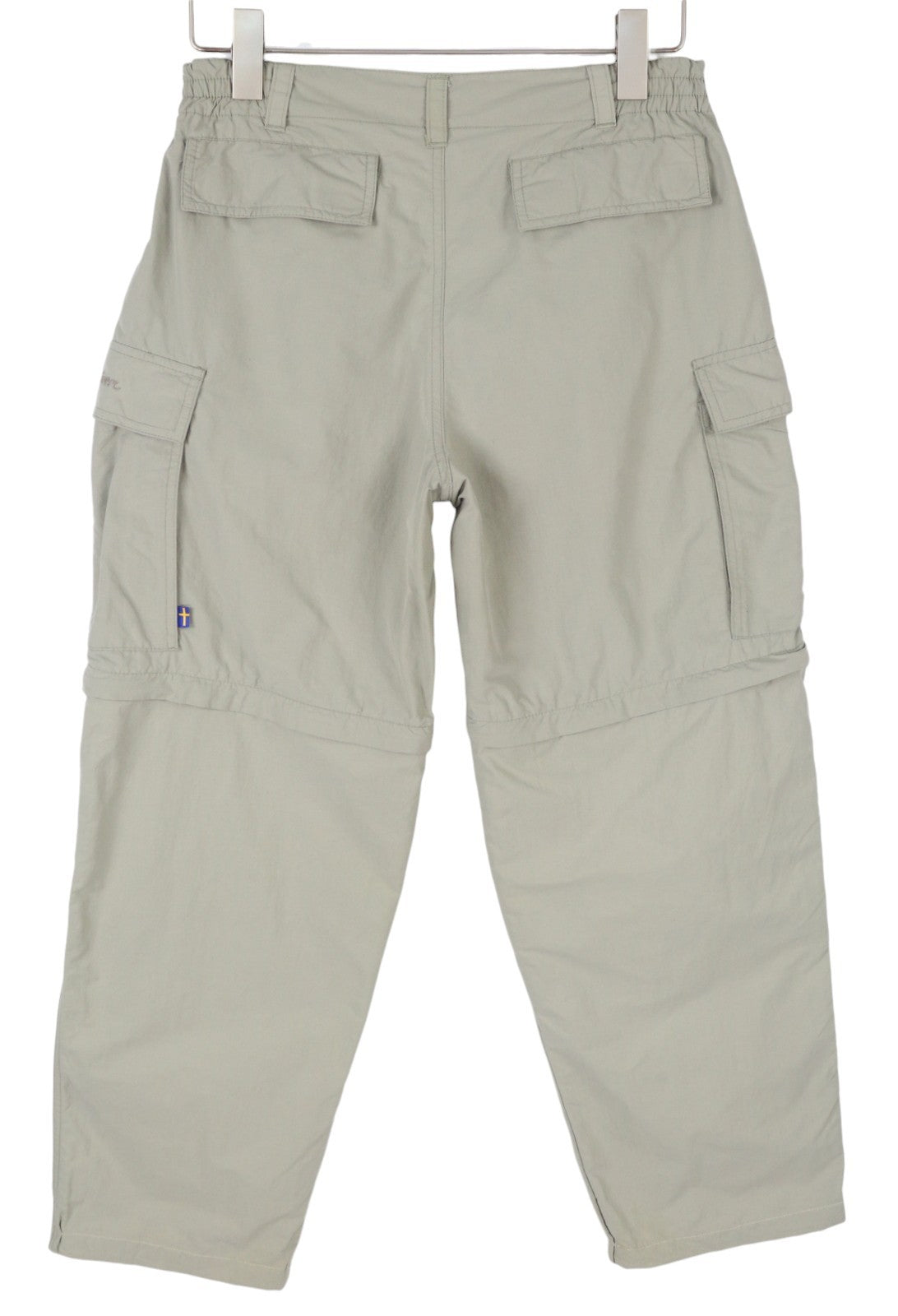 FJALLRAVEN Women Trousers 38 Grey Zip Fly Convertible 2in1 Trekking Shorts