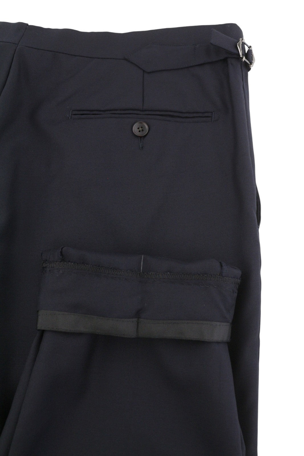 SUITSUPPLY Soho SA Men Trousers UK44S Dark Blue Wool Tapered Zip Fly