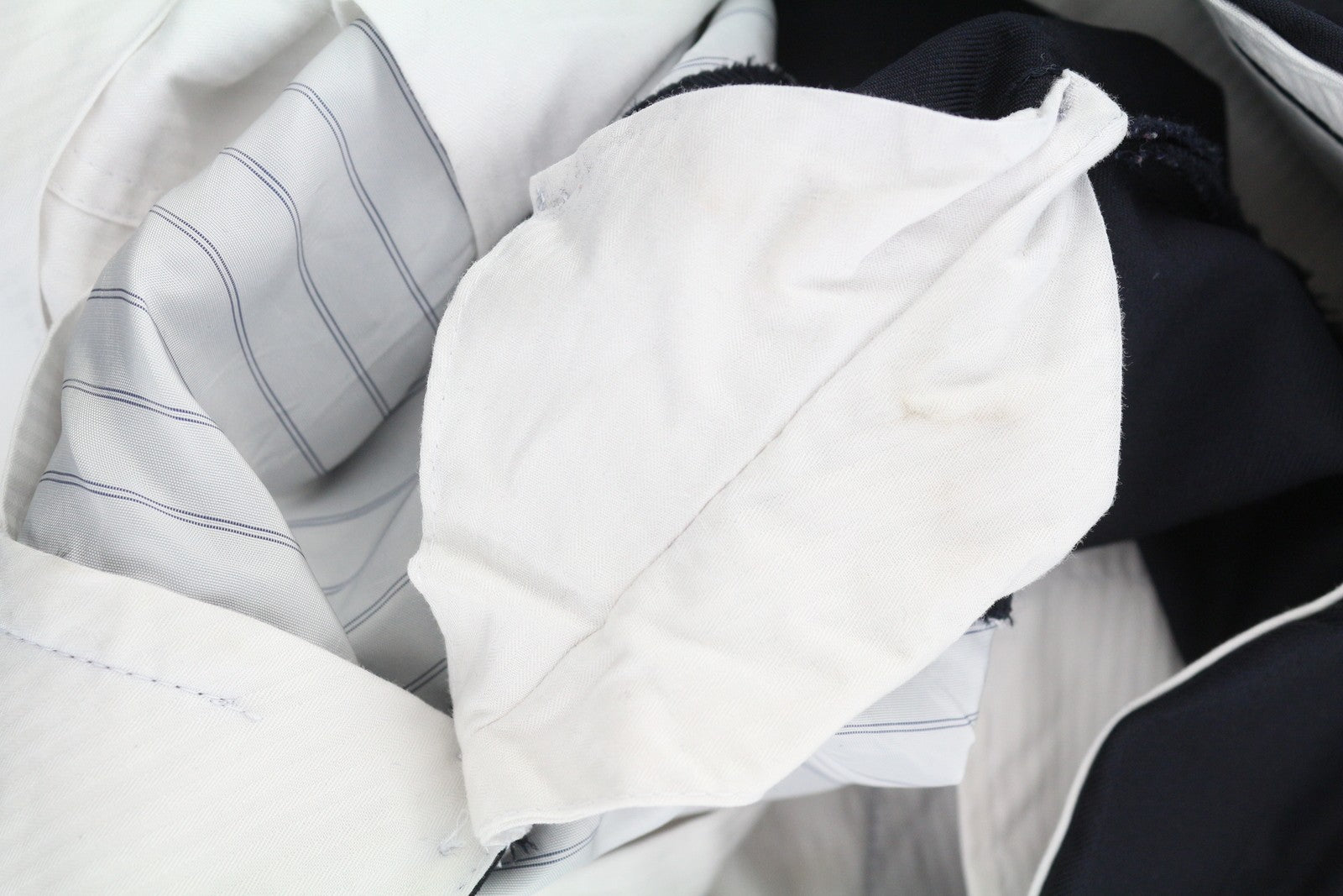 SUITSUPPLY Soho SA Men Trousers UK44S Dark Blue Wool Tapered Zip Fly