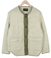 ALLSAINTS Foxi Liner Women Jacket EU42 Green Quilted Button-Up Pockets