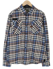 G-STAR Aero Phantom Check Men Shirt 2XL Plaid Casual Button Spread