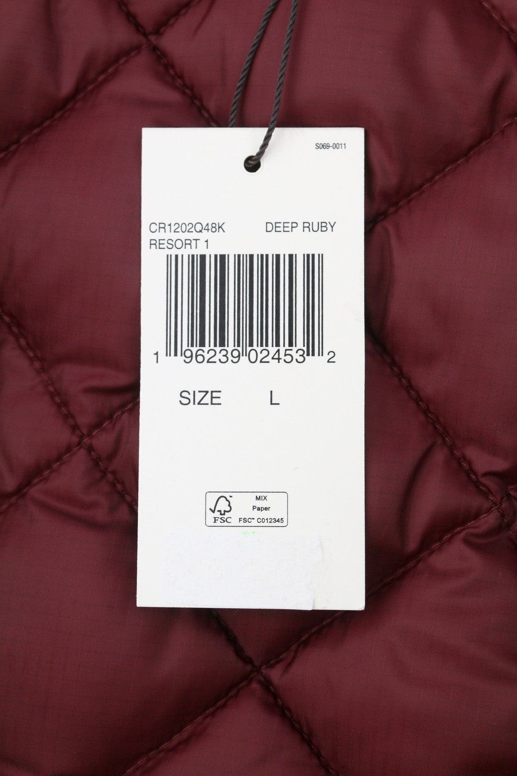 MICHAEL KORS Men Waistcoat L Burgundy Quilted Insulated Zip Vest RRP199