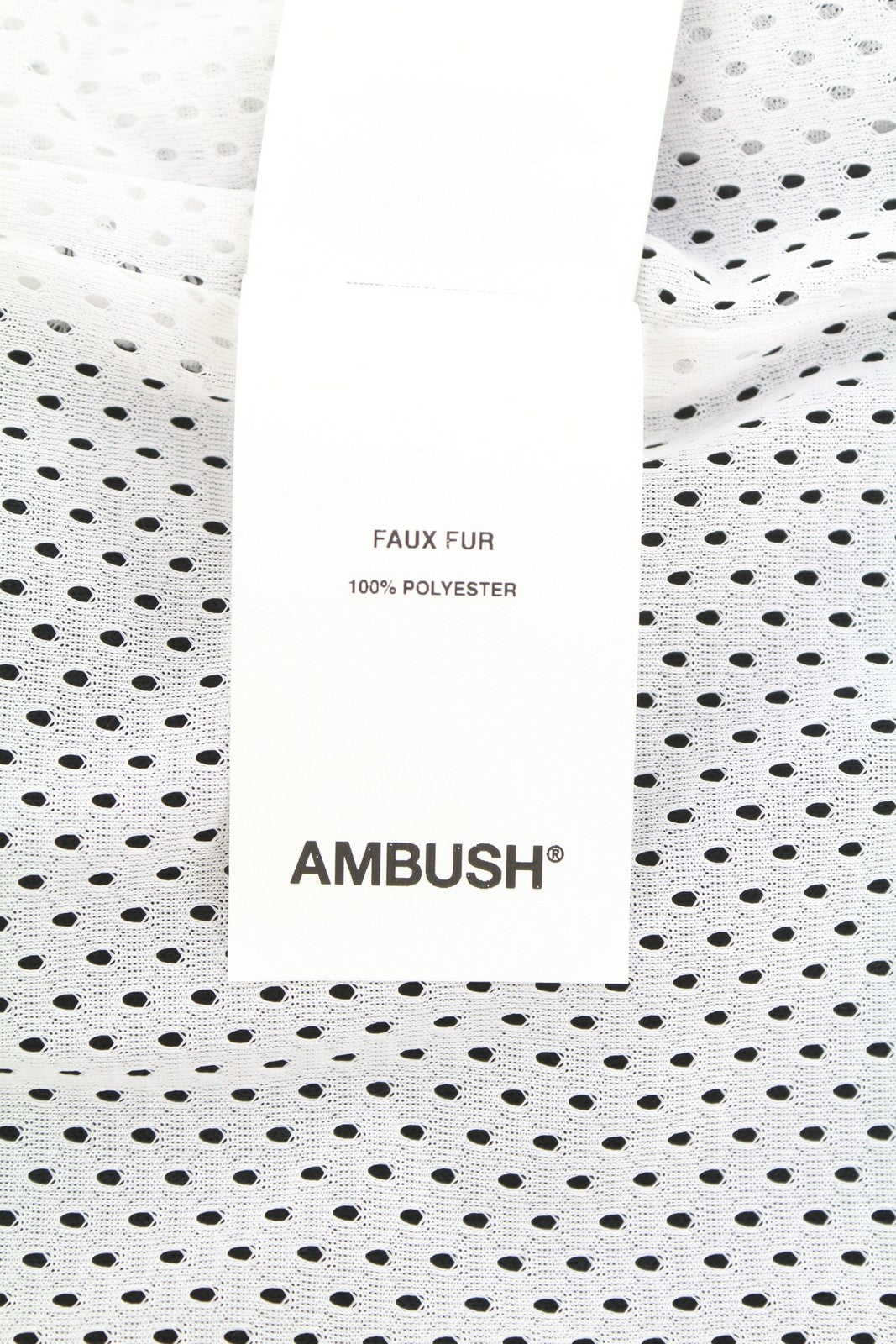 AMBUSH New Fleece Men Jacket M Black Faux Fur Fluffy Zip Light RRP710