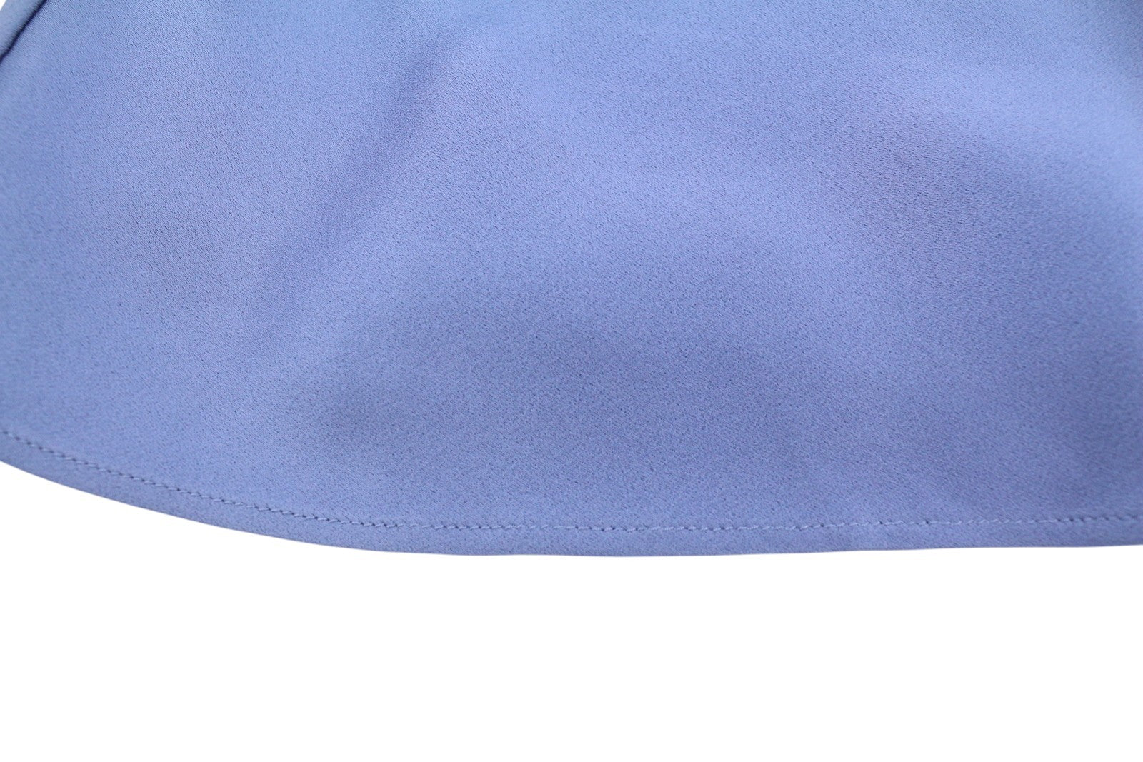 MAX MARA Women Blouse EU38 Blue Spaghetti Strap Shiny Look Lined