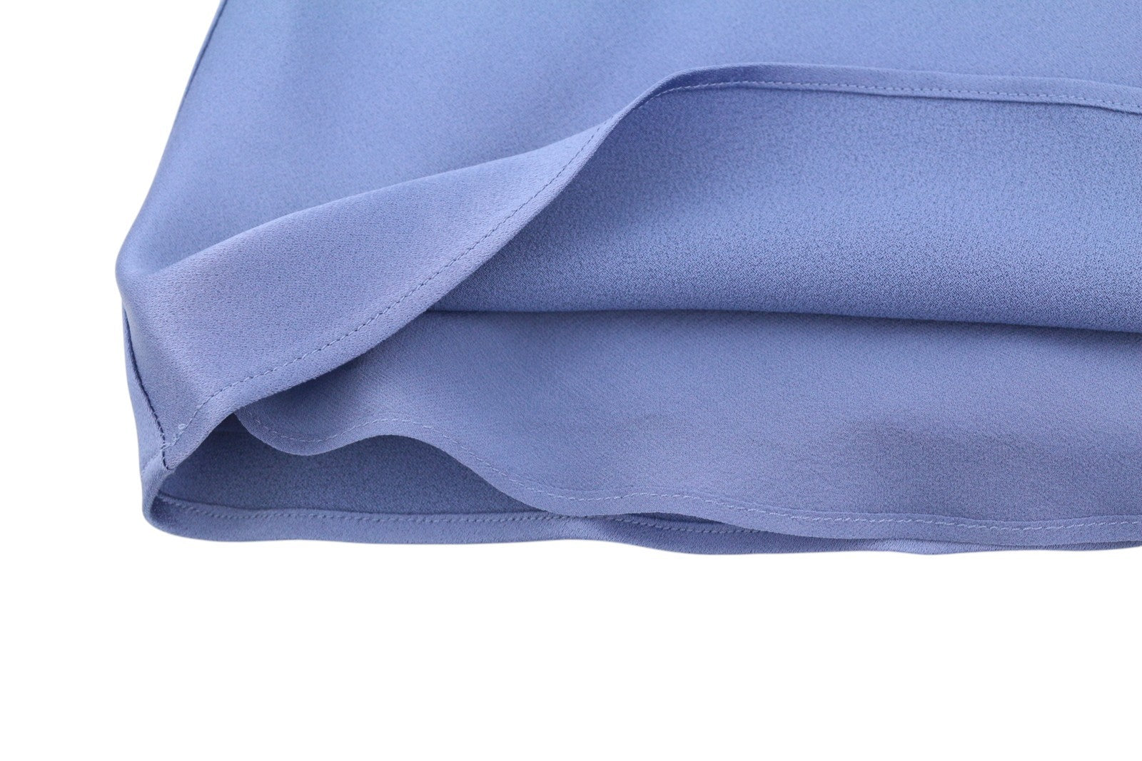 MAX MARA Women Blouse EU38 Blue Spaghetti Strap Shiny Look Lined